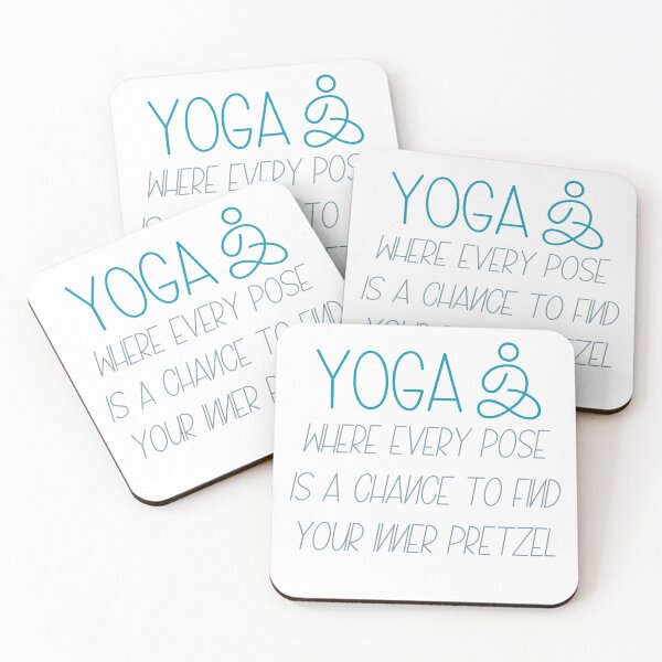 Item preview, Yoga: where every pose is a chance to find your inner pretzel designed and sold by Dominika Bednarska.