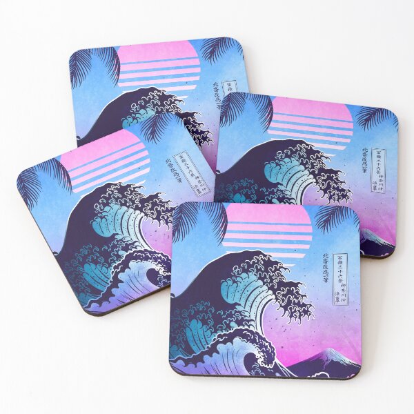 Item preview, Great Wave off Kanagawa - Retro Wave designed and sold by Faissal Thomass.