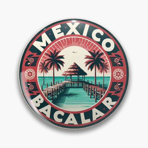 Item preview, Bacalar Mexico Lagoon Travel Sticker - Vibrant Getaway Decal designed and sold by carshapes.