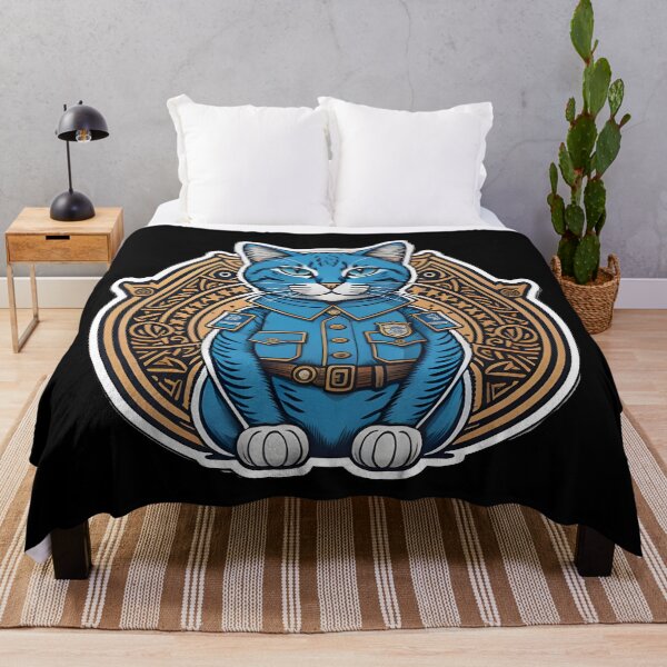 Item preview, police cat designed and sold by cuatrilenio.