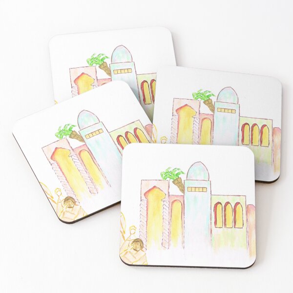 Item preview, Light Colorful Art Scene, Oasis Joys with Cute Painting Style. designed and sold by ArtBySamTah.