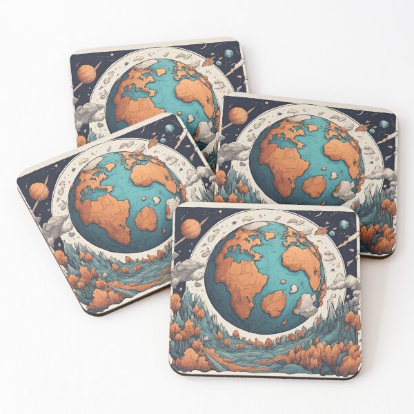 Item preview, Mother Earth , view from another Mother Planet designed and sold by HipMadeArt.