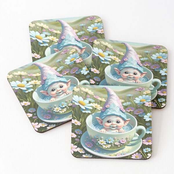 Item preview, Cute Baby Gnome Bathing in a Tea Cup designed and sold by Bright-Moonrise.