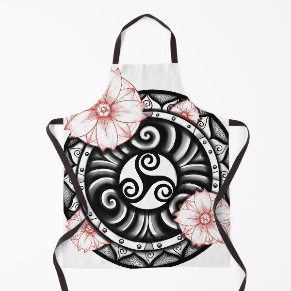 Item preview, Floral Triskelle designed and sold by Rise Eternal Art Co.