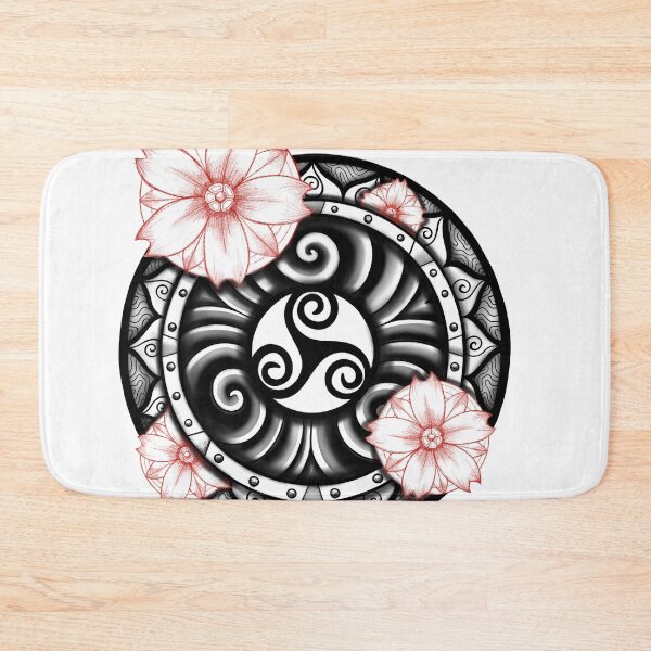 Item preview, Floral Triskelle  designed and sold by Rise Eternal Art Co.