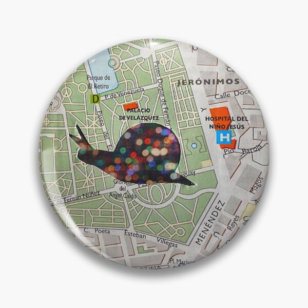 Item preview, Slow tourism Madrid city map collage designed and sold by Ponted.