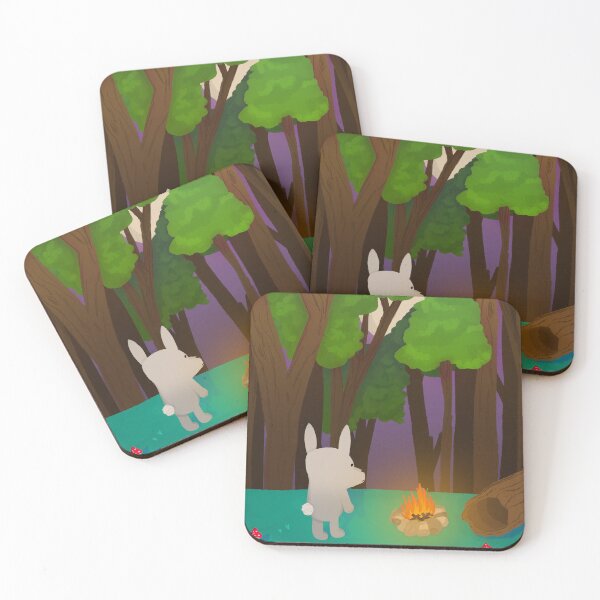 Item preview, Lonesome rabbit/bunny in an enchanted forest designed and sold by SheepLane.