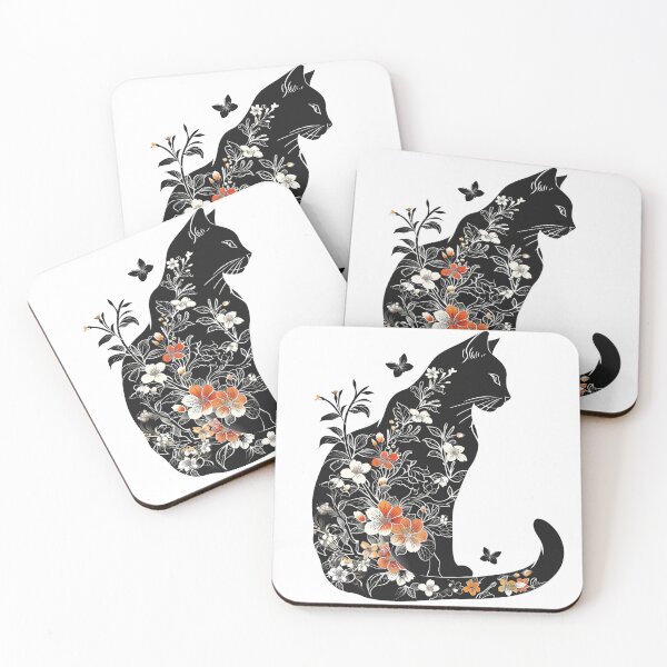 Item preview, Cat lover | cat with flowers | Gift for cat owner designed and sold by CatsOwnUs.