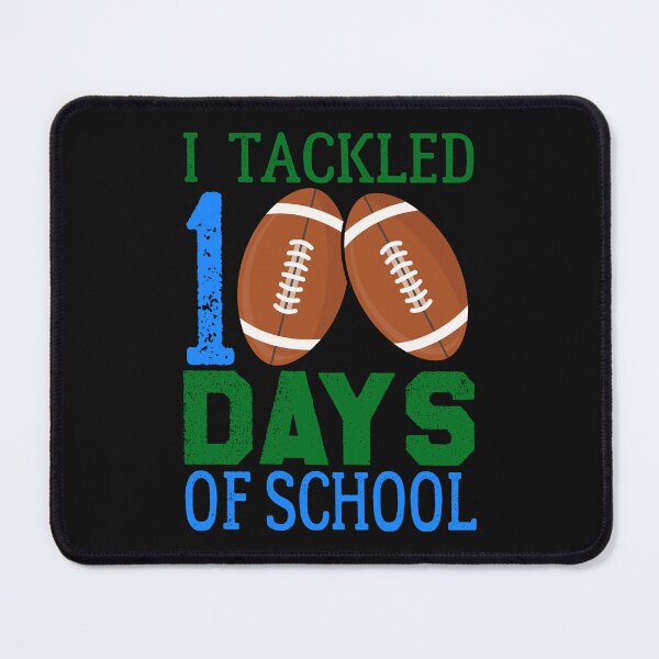 Item preview, I Tackled 100 Days Of School, Funny 100 days of school for teachers & student & Rugby lovers designed and sold by ArtByKatti.