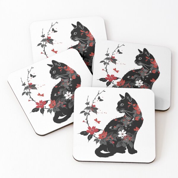 Item preview, Cat lover | cat with flowers | Gift for cat owner designed and sold by CatsOwnUs.