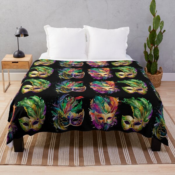Item preview, Mardi Gras Coffee Mugs~Wraparound & Full Cup Images: Your Morning Cup Is Special Time & Deserves A Special Cup. Treat Yourself To A Warm Mardi Gras Comforter, Throw Blanket, Throw Pillow & More designed and sold by MoreEZUSA-Here.