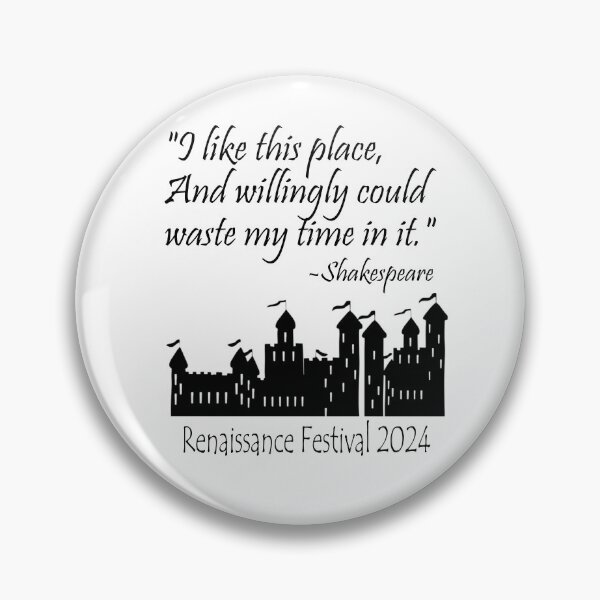 Artikelvorschau, Renaissance Festival Shakespeare-Zitat „Ich mag diesen Ort“. entworfen und verkauft von MyJojoBean.