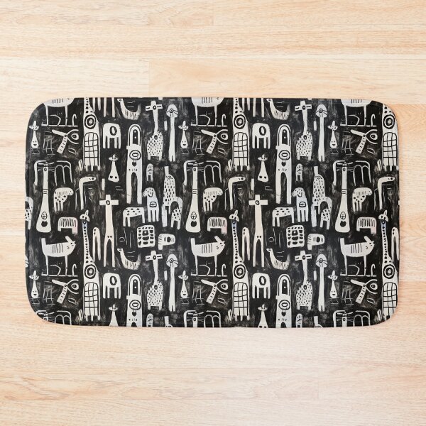 Item preview, Art Brut Pattern Black & White designed and sold by sheprint.