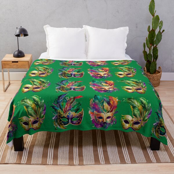 Item preview, Mardi Gras Coffee Mugs~Wraparound & Full Cup Images: Your Morning Cup Is Special Time & Deserves A Special Cup. Treat Yourself To A Warm Mardi Gras Comforter, Throw Blanket, Throw Pillow & More designed and sold by MoreEZUSA-Here.
