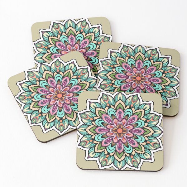 Item preview, Intricate Succulent Mandala Art designed and sold by NiftyWrx.