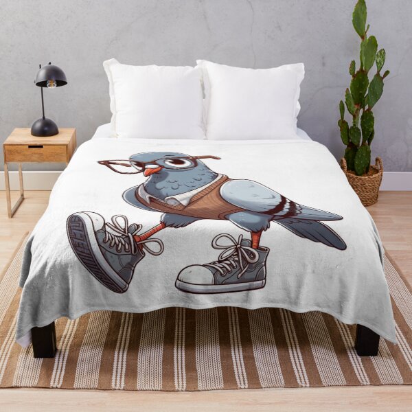 Item preview, cute and cool pigeon with sneakers and glasses - designed and sold by Hageeer.