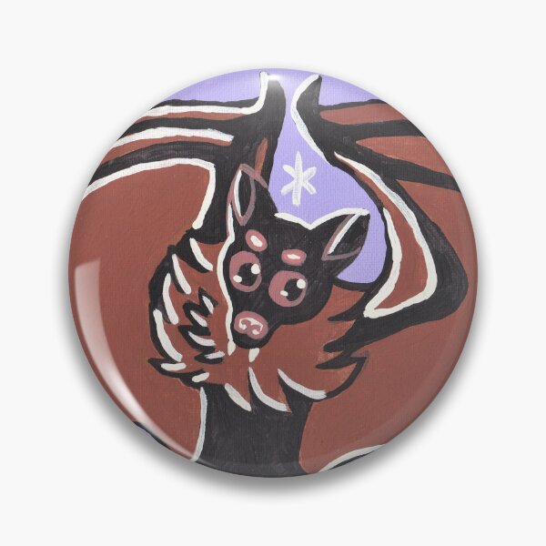 Item preview, Vintage Inspired Bat Painting designed and sold by skybluekitty.