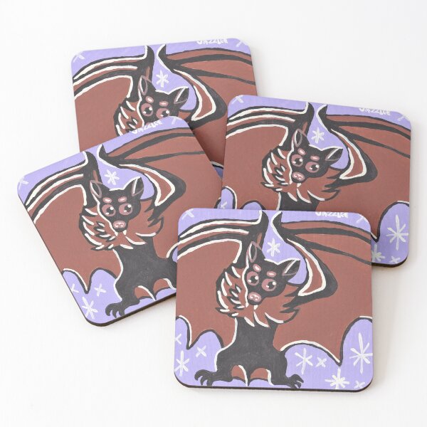 Item preview, Vintage Inspired Bat Painting designed and sold by skybluekitty.