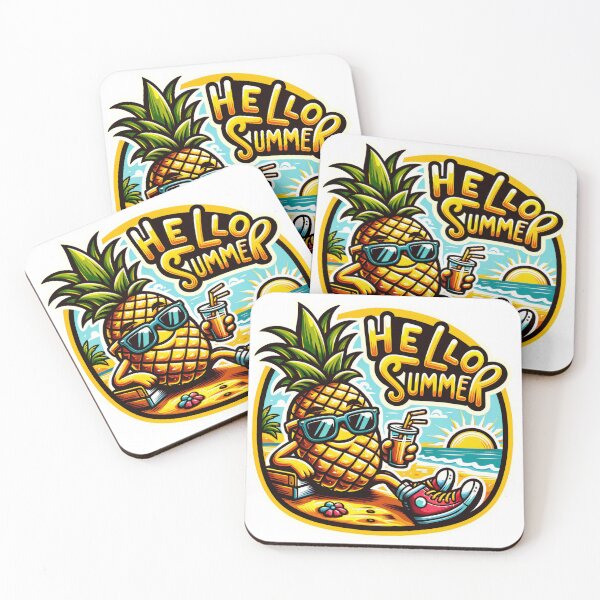 Item preview, Hello Summer: Tropical Pineapple Paradise designed and sold by AIARTIST1.