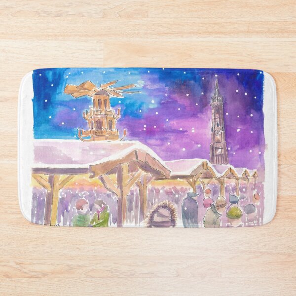 Artikelvorschau, Landshuter beleuchteter Weihnachtsmarkt und Pyramide mit St. Martin entworfen und verkauft von artshop77.