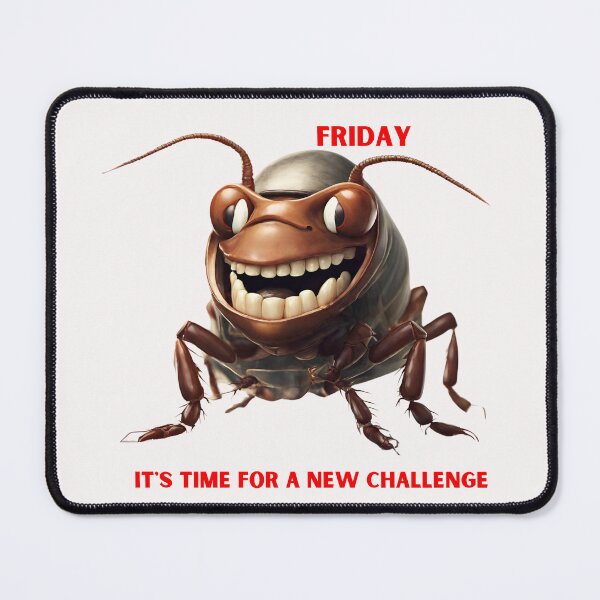 Item preview, it's time for a new challenge, Friday, worm, designed and sold by LYDIA0304.