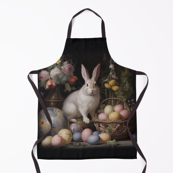 Item preview, Easter Bunny Surrounded by Colored Eggs and Flowers designed and sold by PetitesEtoiles.