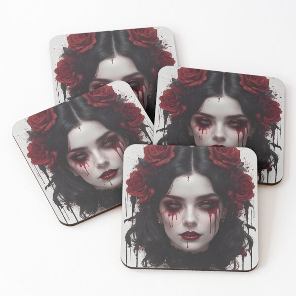 Item preview, Beautiful and creepy gothic woman designed and sold by Spooky Witch Dream.