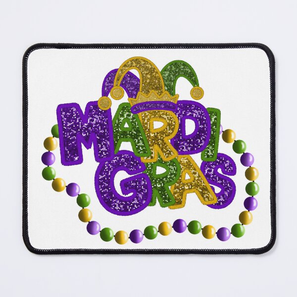 Item preview, Mardi Gras with Beads and Jester Hat designed and sold by Chris Clemmensen.