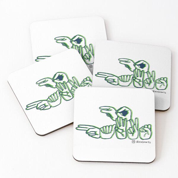 Item preview, Seattle Seahawks 'Go Hawks' In ASL designed and sold by Ezlinarts.