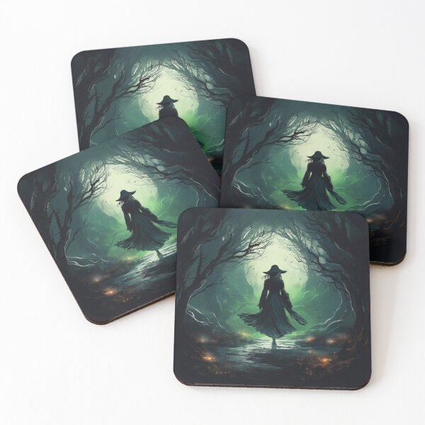 Item preview, Witch walking through a mysterious forest designed and sold by HappyStickBike.