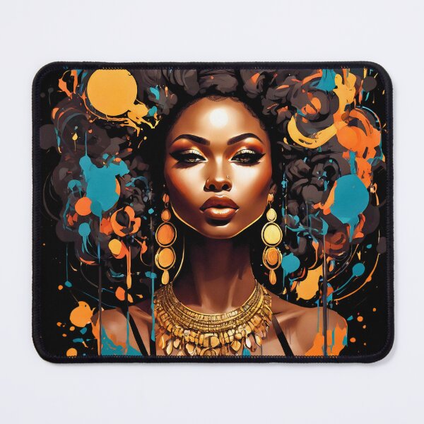 Item preview, Black Woman Modern Hip Hop Afro fashionable design designed and sold by BorgSpareParts.