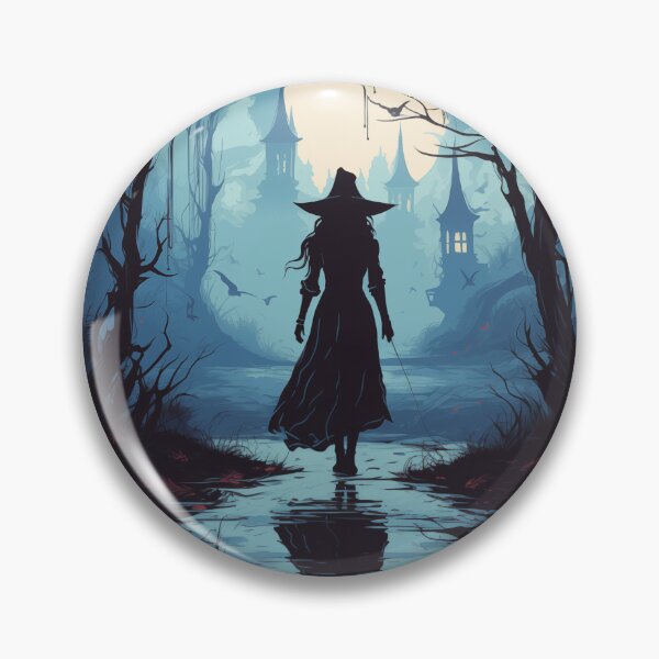 Item preview, Witch walking through a mysterious forest designed and sold by HappyStickBike.
