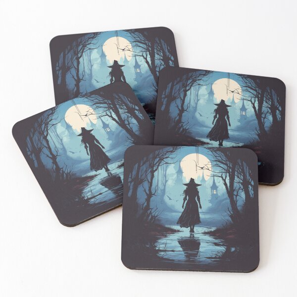 Item preview, Witch walking through a mysterious forest designed and sold by HappyStickBike.