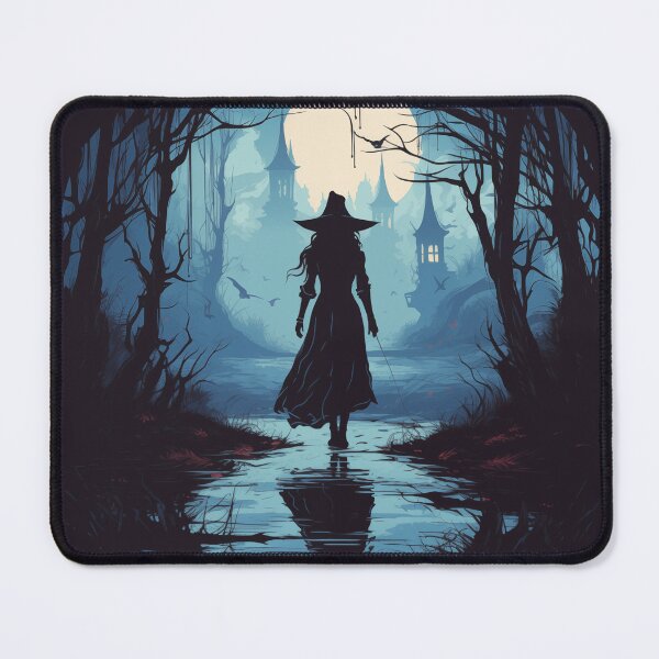Item preview, Witch walking through a mysterious forest designed and sold by HappyStickBike.