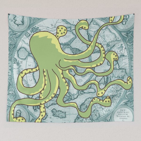 Item preview, Bathroom Shower Octopus designed and sold by notsweettea.