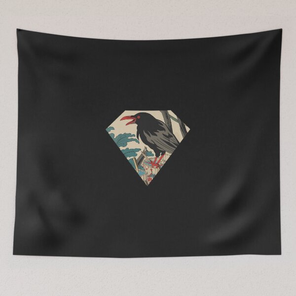 Item preview, Japanese Art Japanese Woodblock Art Print Japanese Crow 22 designed and sold by figouraArtstic.