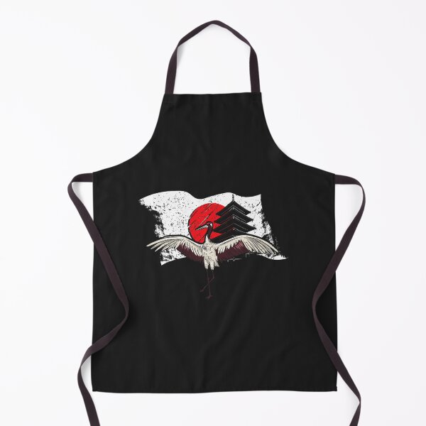 Item preview, Japanese Crane with Japan Flag and japanese temple designed and sold by figouraArtstic.