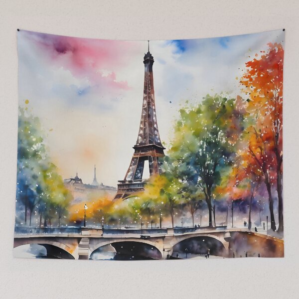 Item preview, Watercolour Of Eiffel Tower designed and sold by AIncredible.