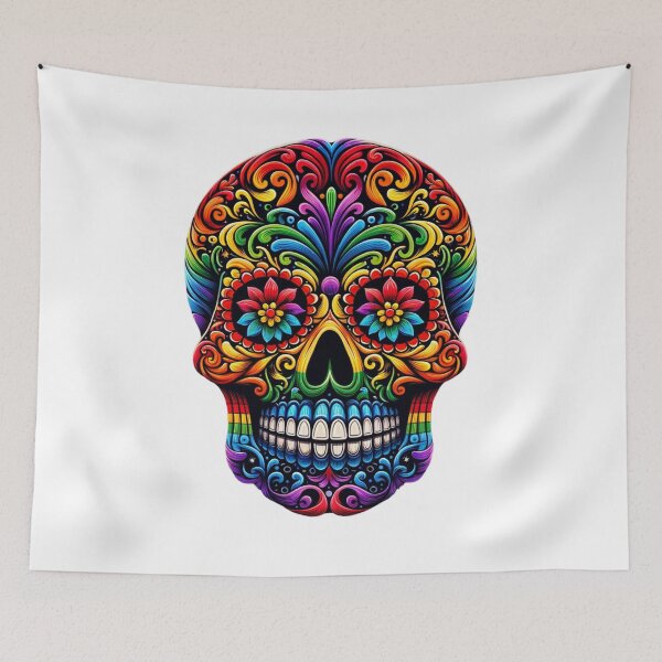 Item preview, Rainbow Sugar Skull designed and sold by CharmStudio.