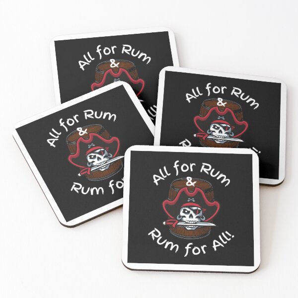 Item preview, Pirate skull with a knife and a barrel of run designed and sold by JoyGDesigns.