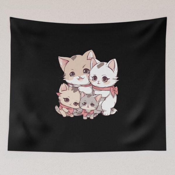 Item preview, Kawaii Cat Family designed and sold by macadolie.