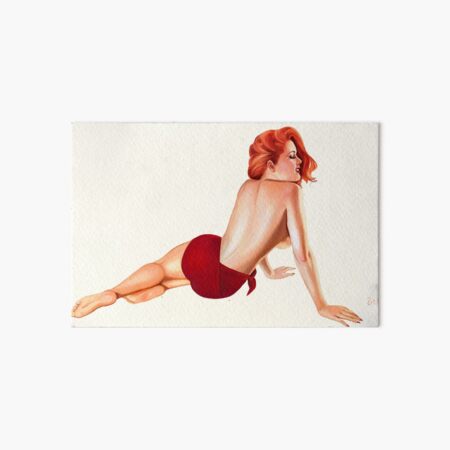 Vintage Pin-up-Girl Galeriedruck