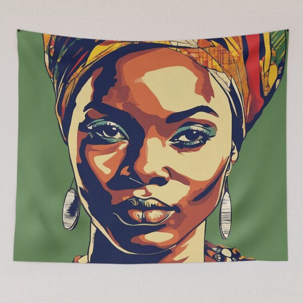 Item preview, Nasrin Pop Art Portrait designed and sold by Yzakreativ.