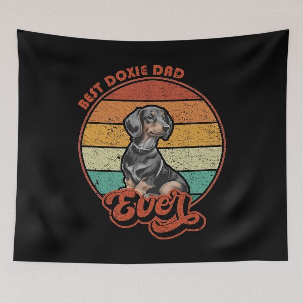 Item preview, Best Dachshund Dad Ever - Vintage Sunset - Vintage Dachshund designed and sold by brindled.