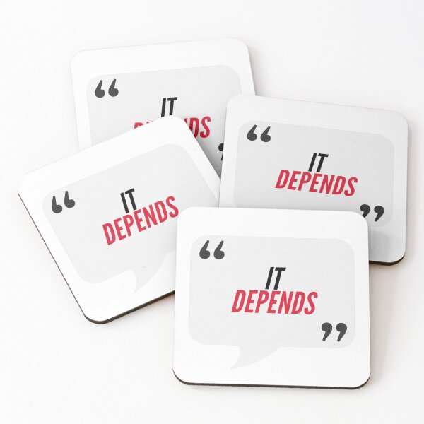 Item preview, It depends - Consulting, Agency Humour, IT designed and sold by freshdesign2023.
