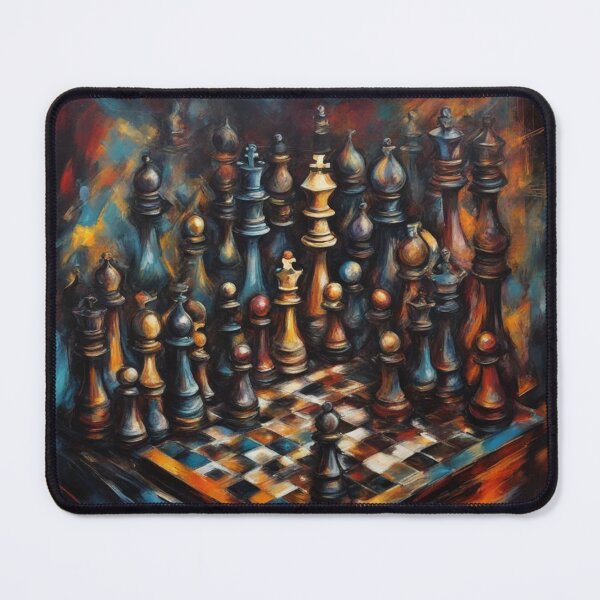 Item preview, Chess Battle, Abstract Expressionism, Digital Art designed and sold by Burn-Ego.