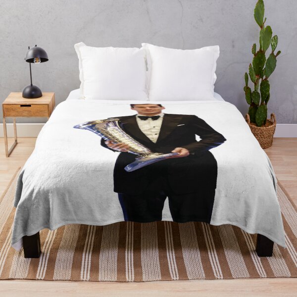 Item preview, F1 Driver Max in a black suit with his 2023 F1 World Championship Trophy  designed and sold by FormulaGTee1.