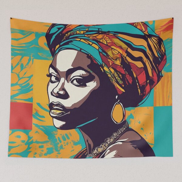 Item preview, Tarika Pop Art Portrait designed and sold by Yzakreativ.
