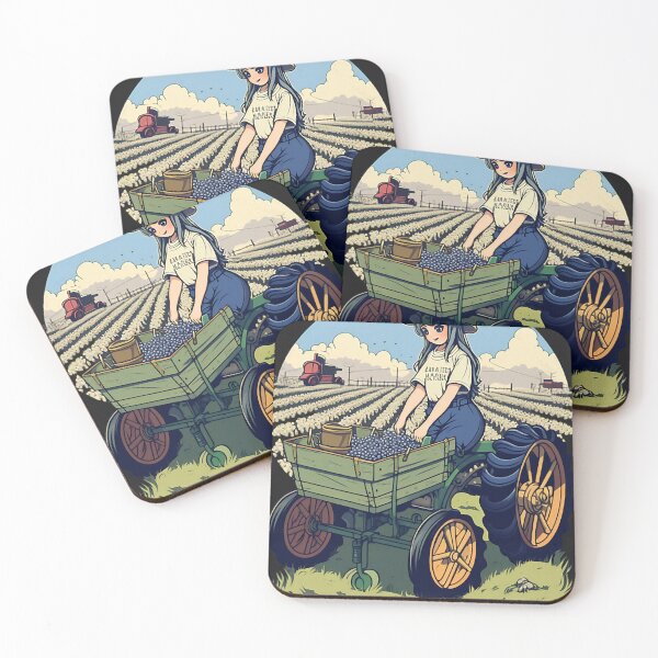 Item preview, Anime Farmer Girl Farm Wagon Farming Japanese Auroracore 21 designed and sold by figouraArtstic.