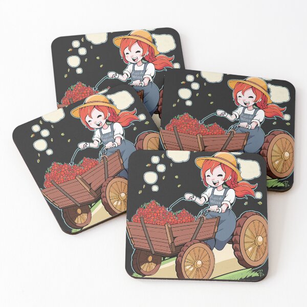 Item preview, Anime Farmer Girl Farm Wagon Farming Japanese Auroracore designed and sold by figouraArtstic.